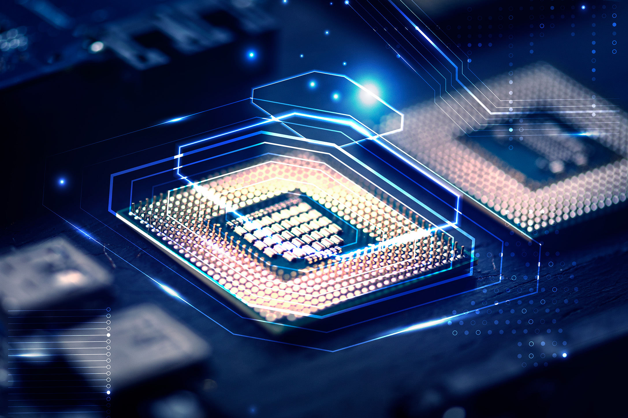 Computer Chip With Glowing Blue Circuitry 2026 01 08 05 00 37 Utc
